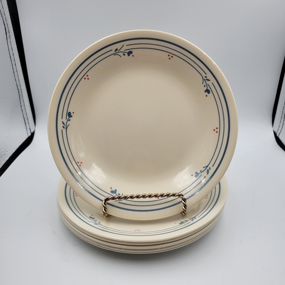 Corelle Country Violet 6 3/4" Bread and Butter Salad Dessert Plates - set of 6